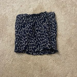 Black and white tube top